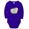 Set von 4 Lap Shoulder Baby Bodysuit mit Dinosaurier Design
