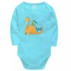 Set von 4 Lap Shoulder Baby Bodysuit mit Dinosaurier Design