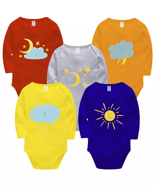 Set von 5 Lap Shoulder Baby Bodysuit Langarm