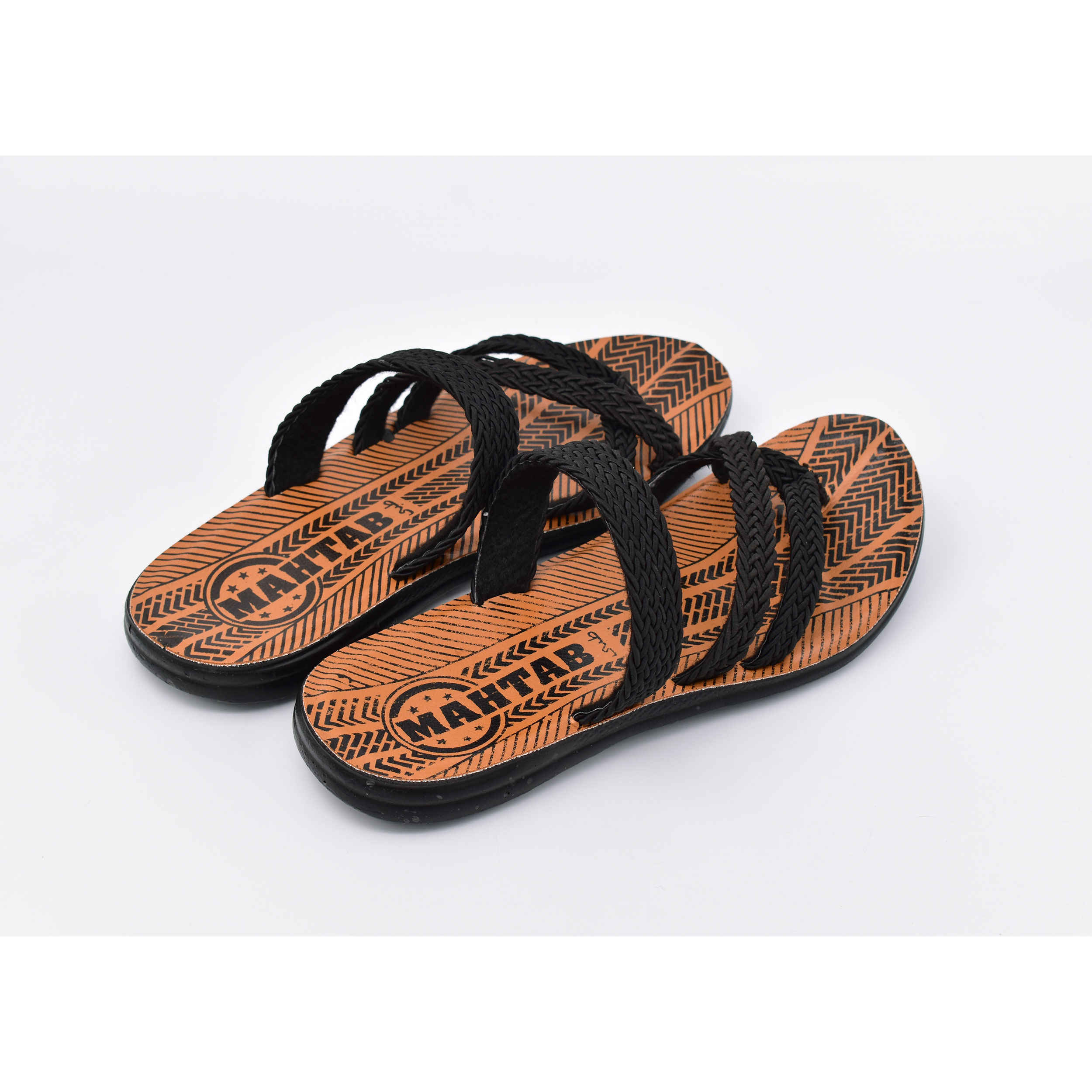 Flip Flop Strand Hausschuhe für Herren Rutschfest Orange