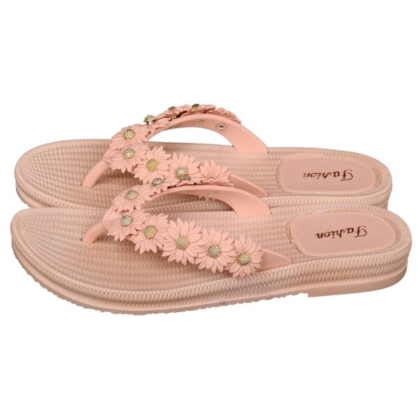 Flip Flop Zehenschlappen für Damen Rutschfest mit Blumenmuster