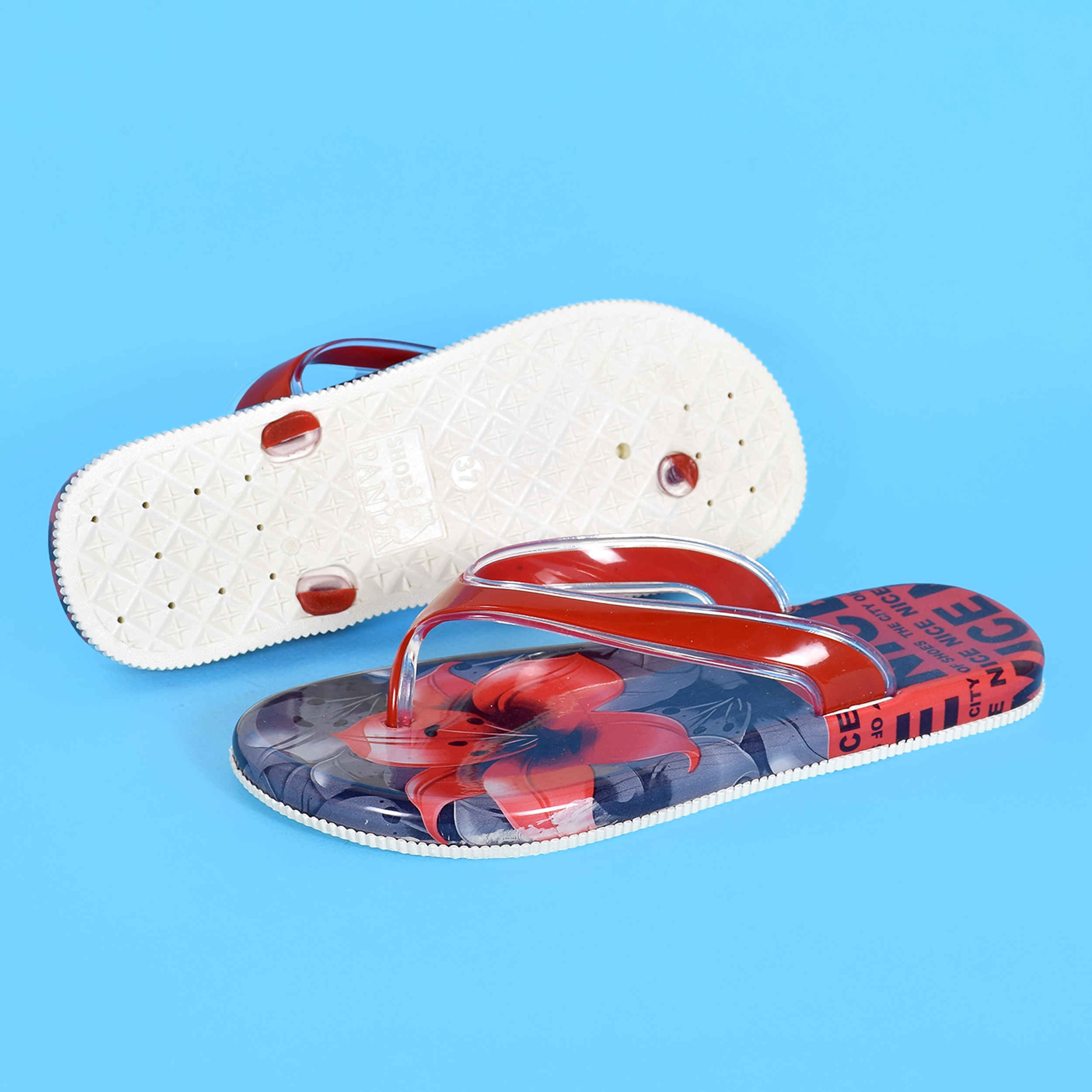 Flip Flop Zehenschlappen Flauschig für Damen & Strand