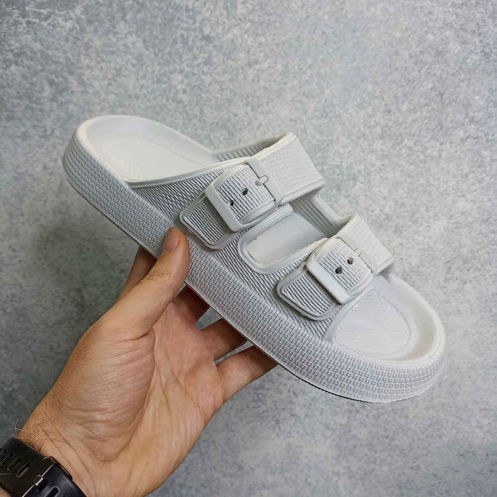 Weiße Ihram-Pantoffeln für Männer – Hajj & Umrah – Modell G450