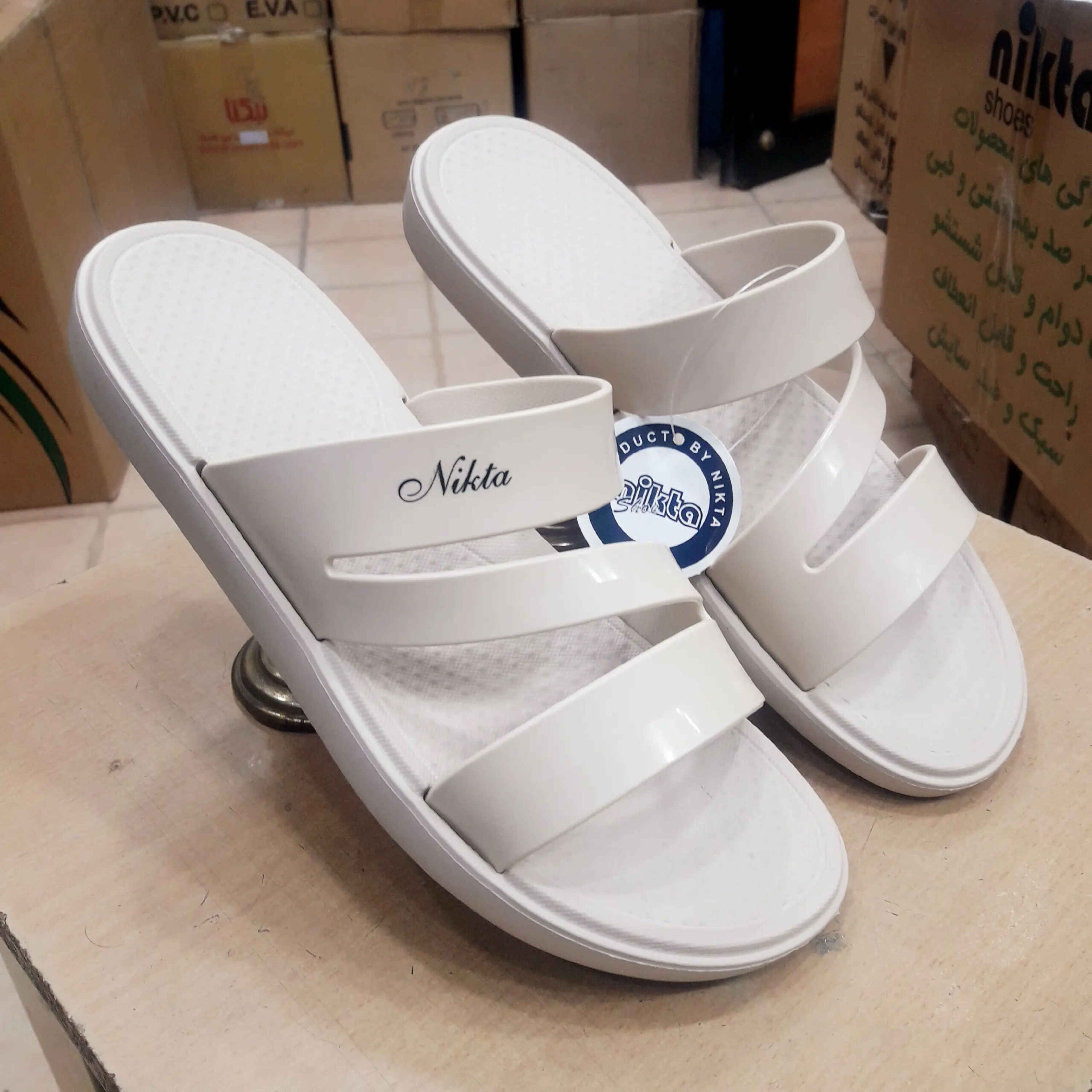 Weiße Ihram-Pantoffeln für Frauen – Hajj & Umrah – Modell G4660