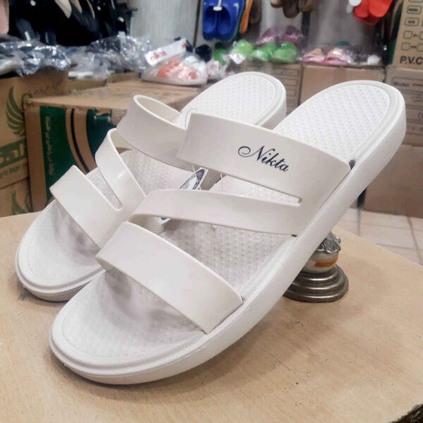 Weiße Ihram-Pantoffeln für Frauen – Hajj & Umrah – Modell G4660