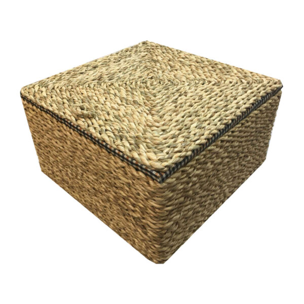 Geflochtener Korb, handgewebt mit Deckel, Modell Kamelia