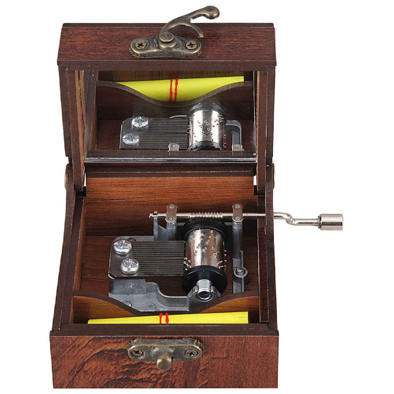 Holz-Musikbox mit persischem Teppichdesign