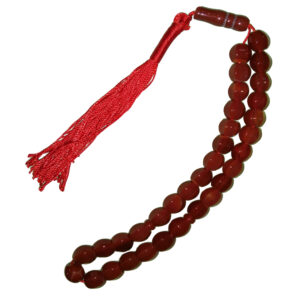 Islamischer Achat-Rosenkranz mit 33 Gebetsperlen Tasbih Hadi