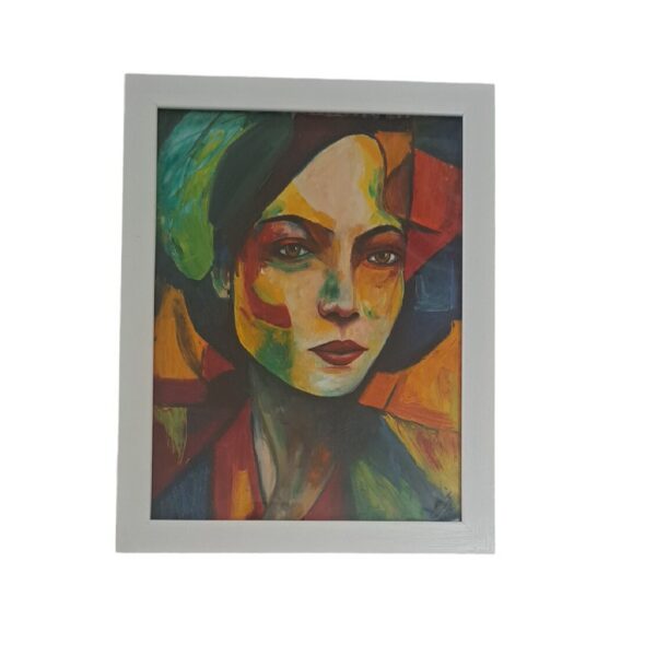 Original abstrakte Ölmalerei auf Karton - Mehrnoosh