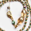 Brillenkette mit Perlen – Handgefertigt mit bösen Augen Kristallperlen