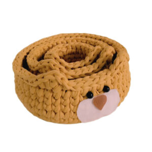 Bär Häkel-Aufbewahrungskorb Garn Set aus 3