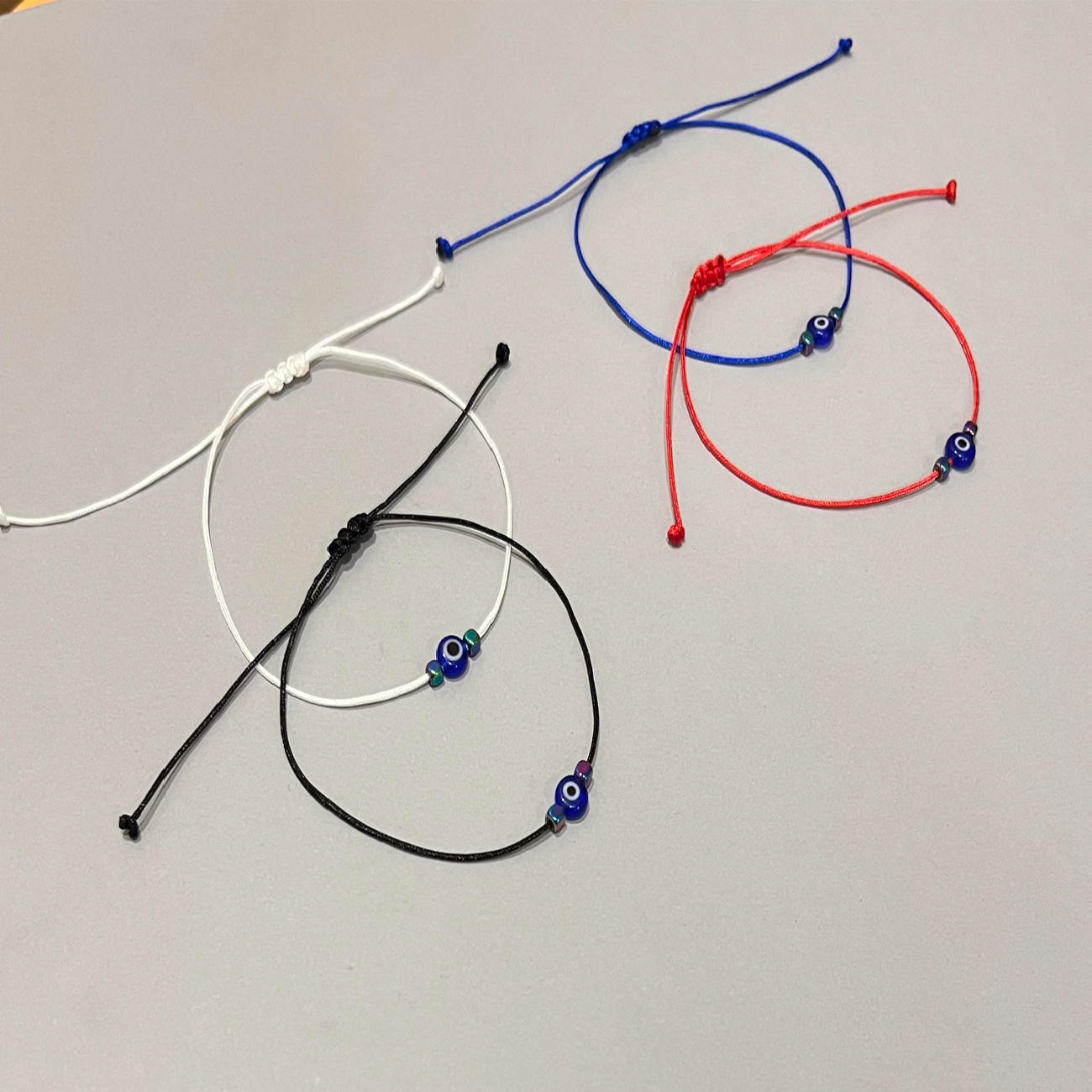 Baumwoll Cheshm Nazar Fußkette Modell Tanha