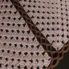 Häkel-Tischdecke Handgestrickt Quadratisch Hellrosa