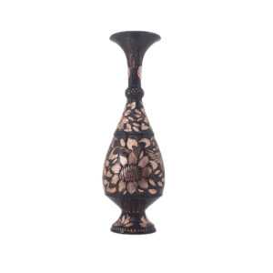 Handgefertigte Persische Vase aus Kupfer mit Gravuren, Dekorativ mit Vogel- und Blumendesign