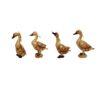 Set aus 4 dekorativen Enten-Figuren - Wasservogel-Dekor