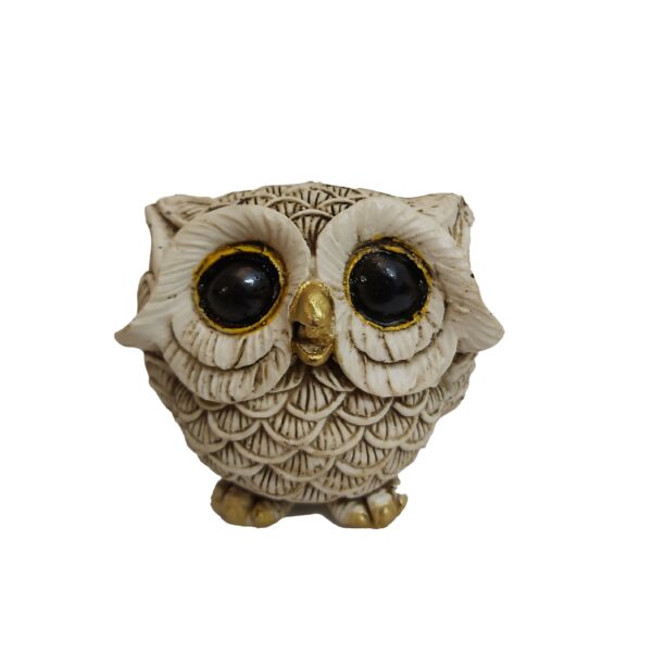 Set aus 3 dekorativen Eulen-Figuren - Verspielte Vogelkunst-Dekoration