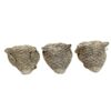 Set aus 3 dekorativen Eulen-Figuren - Verspielte Vogelkunst-Dekoration