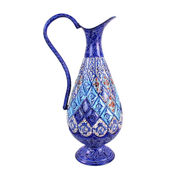 Dekorativer Krug Handbemalt mit Persischer Minakari & Kupfer