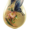 Dekorative Porzellanvasen mit Schmetterlings- und Blumendesign