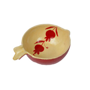 Dekorative Töpfer-Schale Künstlerisch mit Granatapfel-Design
