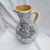 Dekorativer Töpferkrug Handgefertigt mit Spiegelmosaik-Design