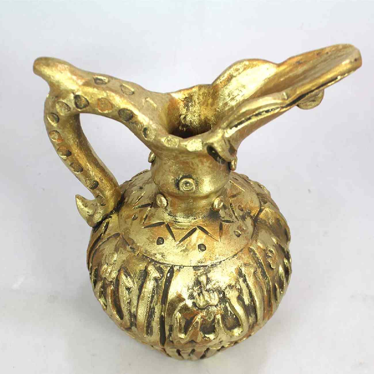 Dekorativer Töpferkrug mit Allah-Design Handgefertigt