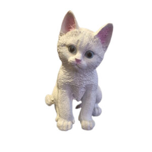 Dekorative sitzende Kätzchen-Figur – Niedliche Katzen-Skulptur
