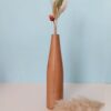 Mini-Holzblumenvase aus massivem Naturholz, dekorativ & handgefertigt
