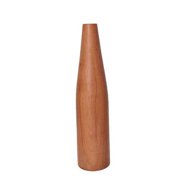 Mini-Holzblumenvase aus massivem Naturholz, dekorativ & handgefertigt