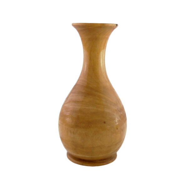 Handgefertigte Mini-Blumenvase aus massivem Naturholz, rustikal – 2er-Set