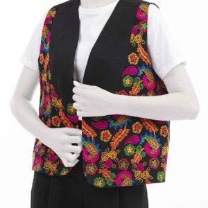 Bestickte Damenweste mit Paisley-Design