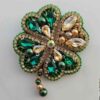 Feminine Perlen-Broschen-Nadel mit Blumen-Design