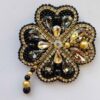 Feminine Perlen-Broschen-Nadel mit Blumen-Design