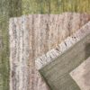 Original persischer Gabbeh-Wollteppich handgewebt in Fars mit Rand rosa