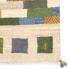 Original persischer Gabbeh-Wollteppich handgewebt in Fars mit Rand rot