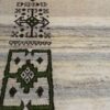 Echter persischer Gabbeh-Wollteppich handgewebt in Fars mit Rand grau