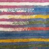 Persischer Gabbeh-Wollteppich handgewebt in Fars mit Rand blau