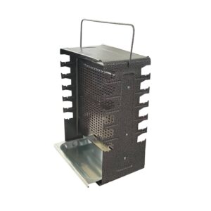 Vertikaler Gasbrenner Grill für Kebabs – Doppelseitig mit 12-Spieß-Ständer
