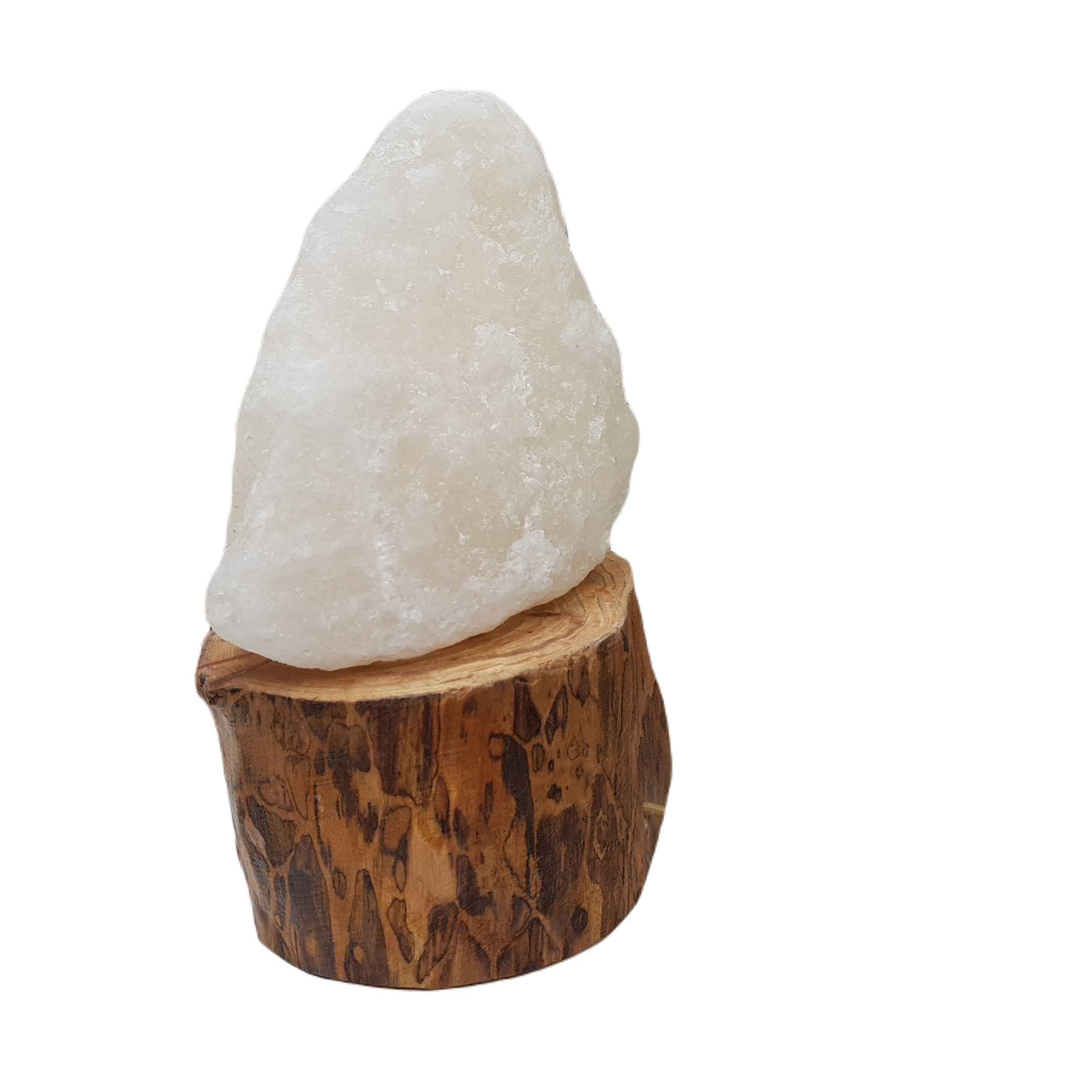 Persische Glow-Salzklemme – Handgefertigt mit Holzsockel und künstlerischem Design