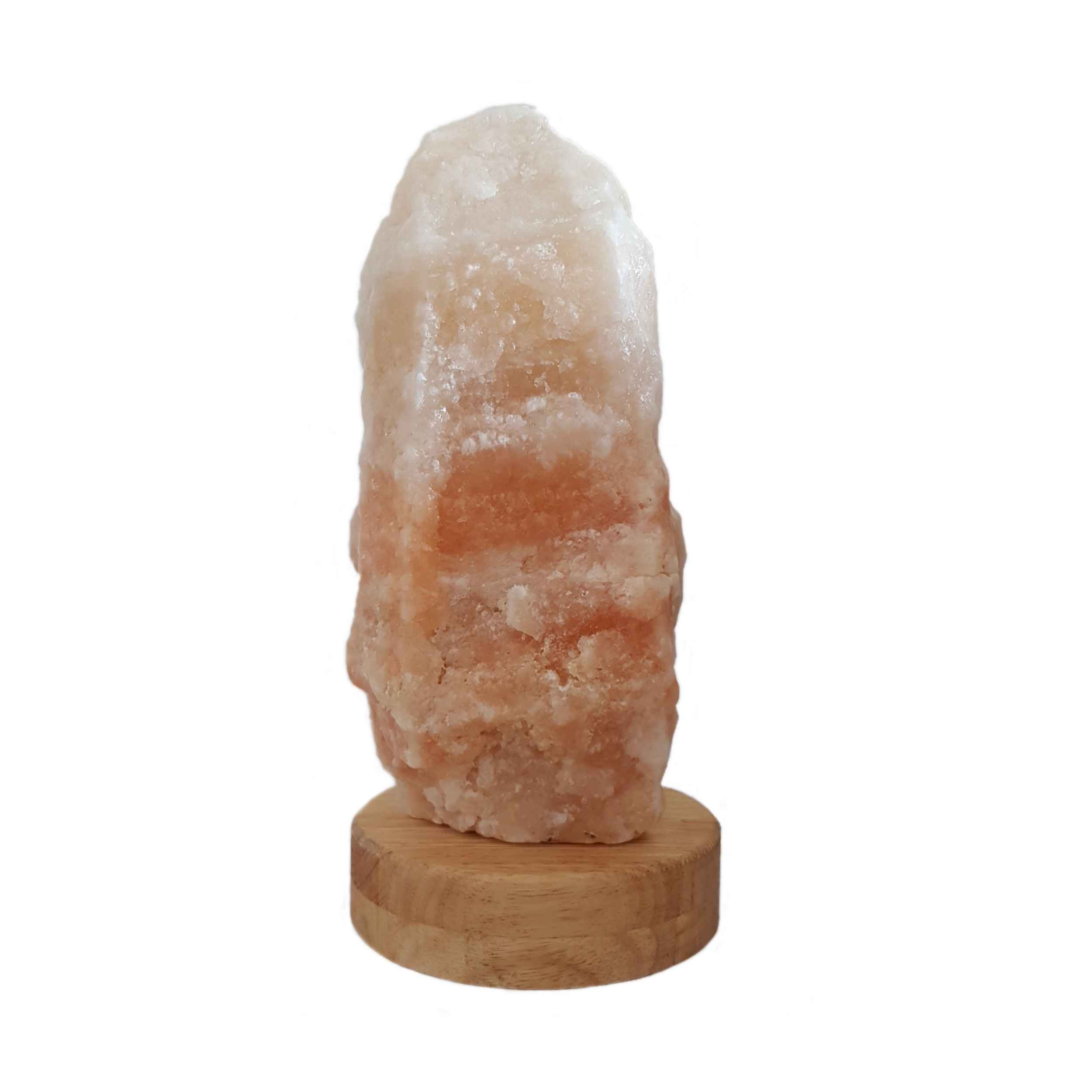 Persische Glow-Salzklemme - Handgefertigt mit Holzsockel und Felsen-Design