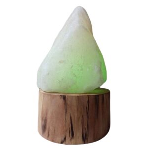 Persische Glow-Salzklemme – Handgefertigt mit Holzsockel und künstlerischem Design
