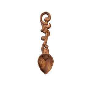 Handgemachter Nussservierlöffel mit Holzgriff