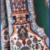 Islamischer Moscheeteppich mit Mihrab-Design – Baumwolle Grün, 5 Meter