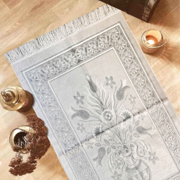 Islamischer gepolsterter Gebetsteppich Sajadah mit Samt