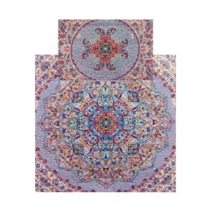 Reisegebetsteppich für Muslime, taschengröße & tragbar, Termeh Stoff Traditionelles Paisley Design vbnet Copy code