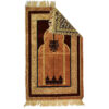 Islamische Gebetsmatte Janamaz Sajadah mit Polsterung und Mihrab Design