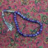 Islamischer Amethyst Rosenkranz mit 33 Gebetsperlen & Silber Tasbih gefertigt
