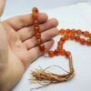 Islamischer Jemenitischer Hakik Rosenkranz mit 33 Gebetsperlen Tasbih I gefertigt