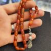Islamischer Jemenitischer Hakik Rosenkranz mit 33 Gebetsperlen Tasbih Misbaha gefertigt