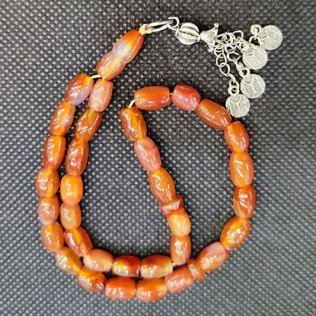 Islamischer Jemenitischer Hakik Rosenkranz mit 33 Gebetsperlen Tasbih Misbaha gefertigt